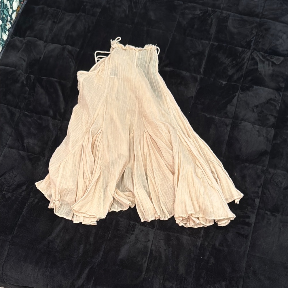 Free People Cream Slip Dress